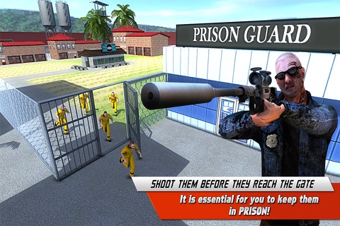Escape Mission Police Sniper Shooter 3D – Alcatraz Prison Guard Jail Breakout Criminal Shooting Game screenshot 2