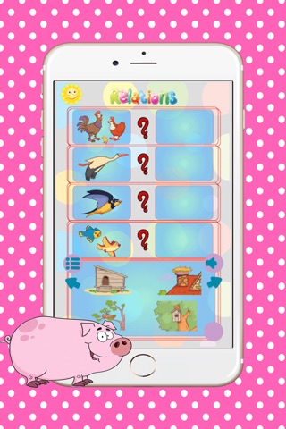 Animals relations : learning education games for child development fun and free screenshot 2