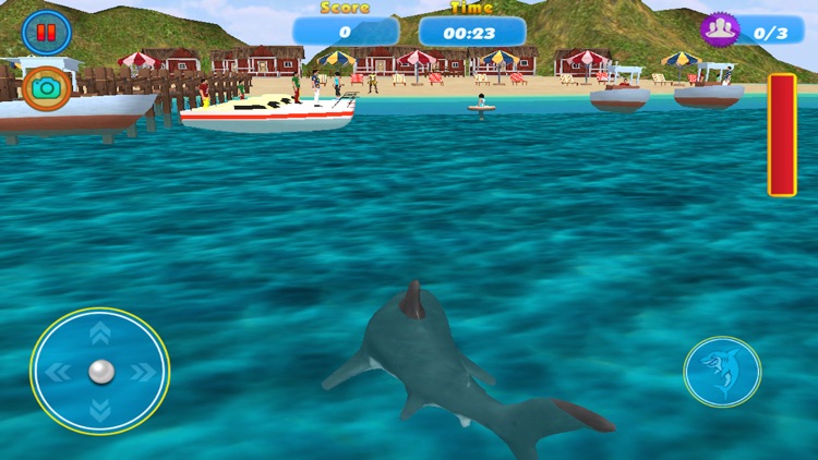 Shark Attack Adventure. Hungry Great White Dash Beach 3D