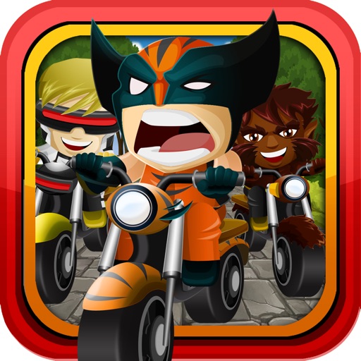 Captain Superhero Stunt Race Wars  – The Bike Racing Games for Free