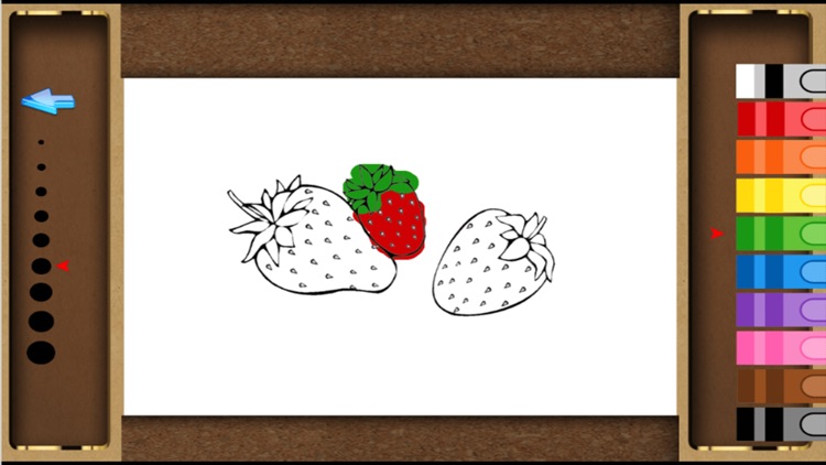 fruit set coloring page