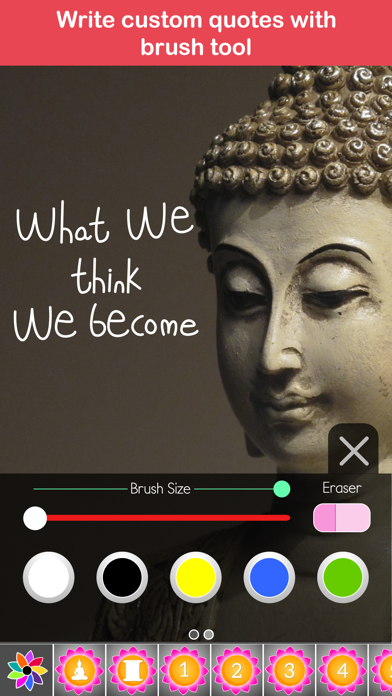 How to cancel & delete Buddha Quotes - Meditation, Enlightenment and Words of Wisdom from iphone & ipad 1