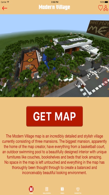 Modern Mansion MAPS for MINECRAFT PE ( Pocket Edition ) !