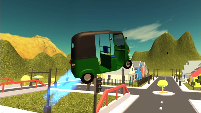 Flying Tuk Tuk Auto Rickshaw Simulator 3D(圖1)-速報App