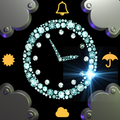 Time Clock-Wettervorhersage Freie