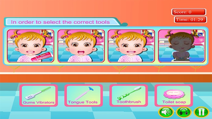 Baby Care WashBrush Morning - Learning Story Game