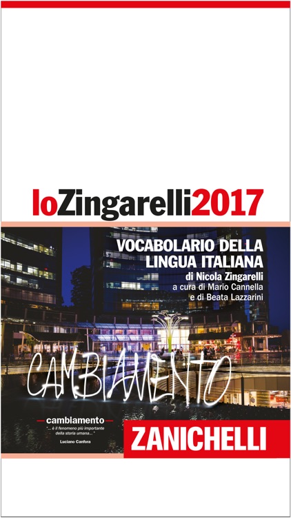 lo Zingarelli 2017 – Zanichelli - Italian Dictionary