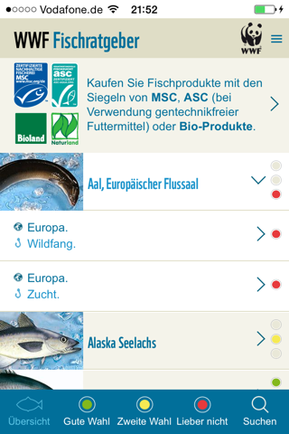 WWF Fischratgeber screenshot 3