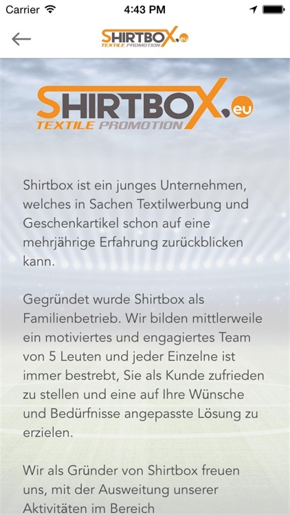 Shirtbox Football App 2016