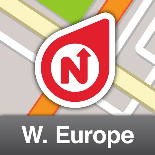 NLife Western Europe Premium - Offline GPS Navigation, Traffic & Maps icon