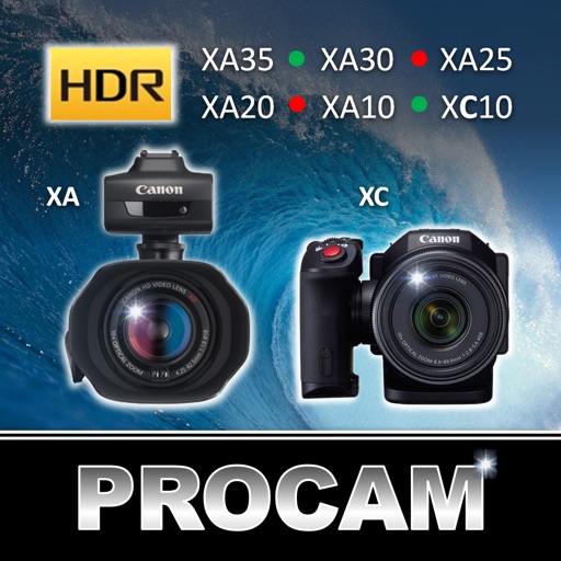 PROCAM for Canon XA Series and XC10