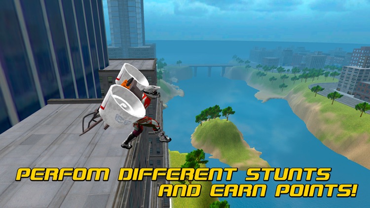 Flying Man: Skydiving Air Race 3D screenshot-3