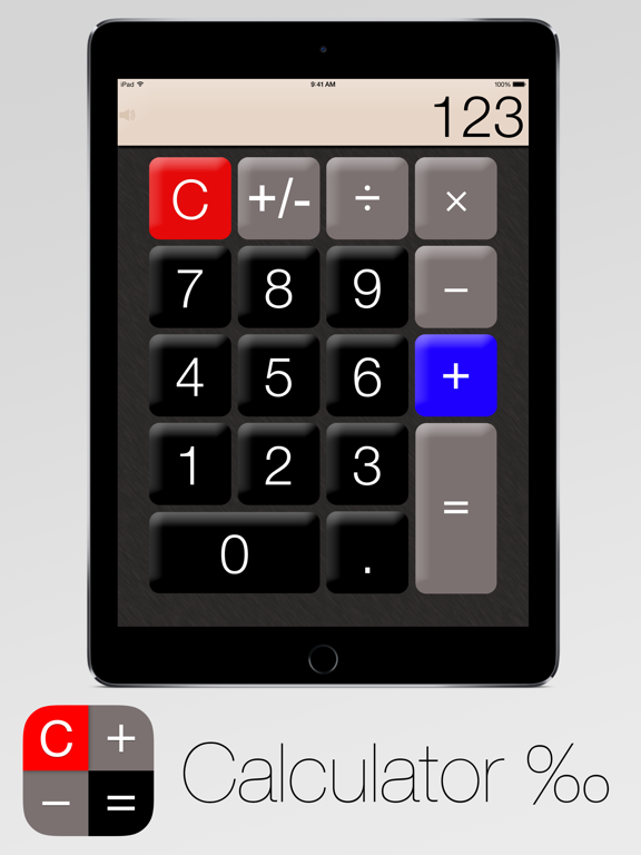 Screenshots of Calculator‰ for iPad