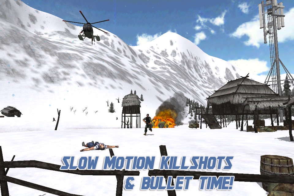 Arctic Sniper - Mountain War Free screenshot 2