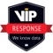 A mobile version of the VIP Response dashboard