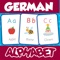 German Alphabets Flash Cards - Learn German for Kids