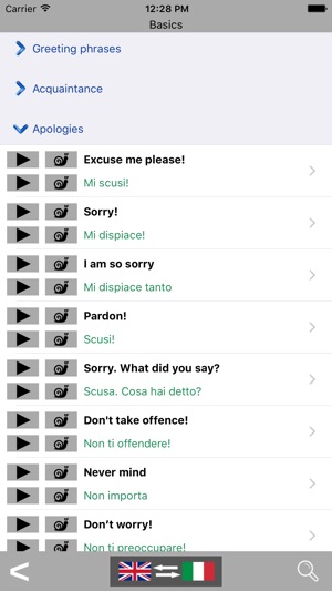 English / Italian Talking Phrasebook Translator Dictionary -(圖2)-速報App