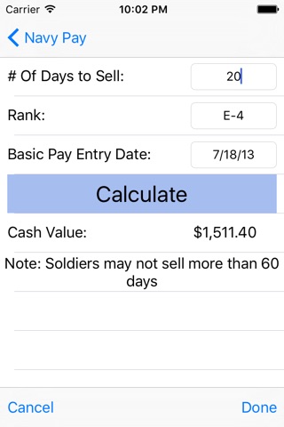 Navy Pay screenshot 3
