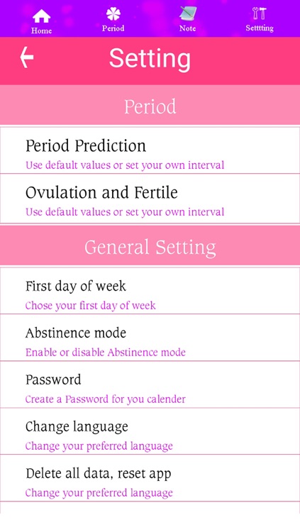 Ovulation Calendar
