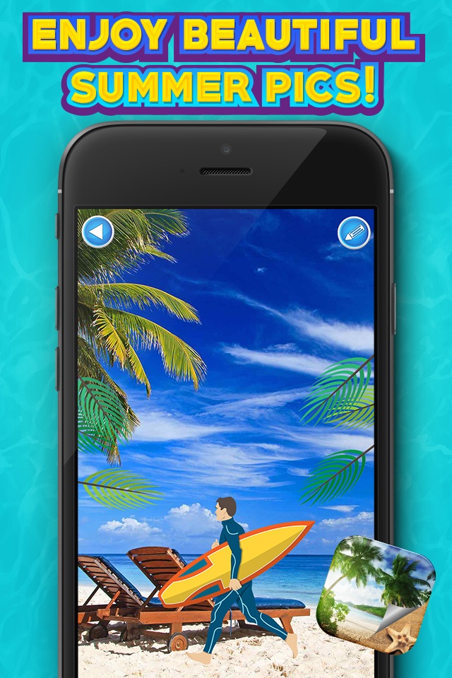Summer Beach Wallpaper – Beautiful Tropical Island and Paradise Vacation Background.s screenshot 3