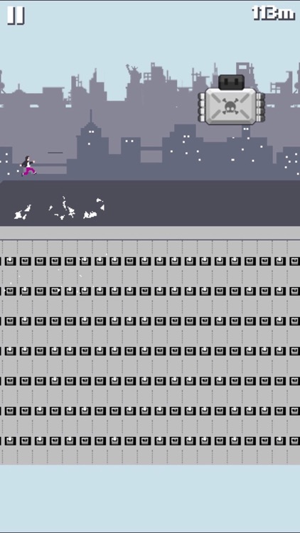 pixel runner - cool roof running game