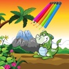 Kids Coloring Book DinoSaur - Educational Learning Games For Kids And Toddler