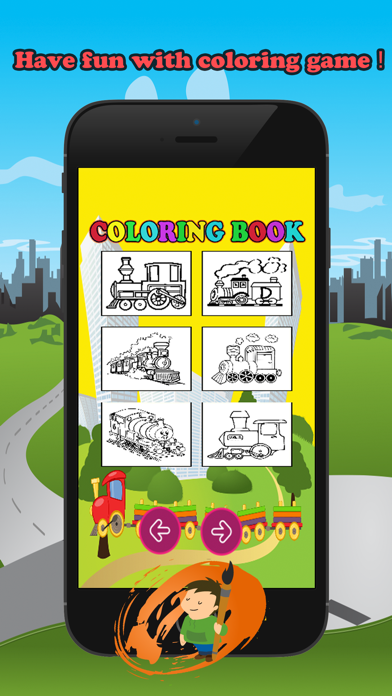 How to cancel & delete Train Friends Coloring Book for children age 1-10: Games free for Learn to use finger to drawing or coloring with each coloring pages from iphone & ipad 3