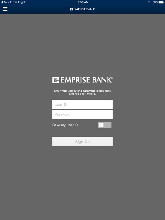 Emprise Bank Mobile for iPad
