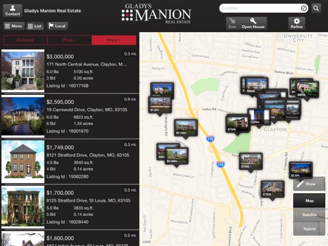 Gladys Manion Real Estate – St. Louis Home Search for iPad screenshot 2