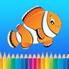 Aquarium Coloring Book for Kids Free HD - All Pages Coloring and Painting Book Games
