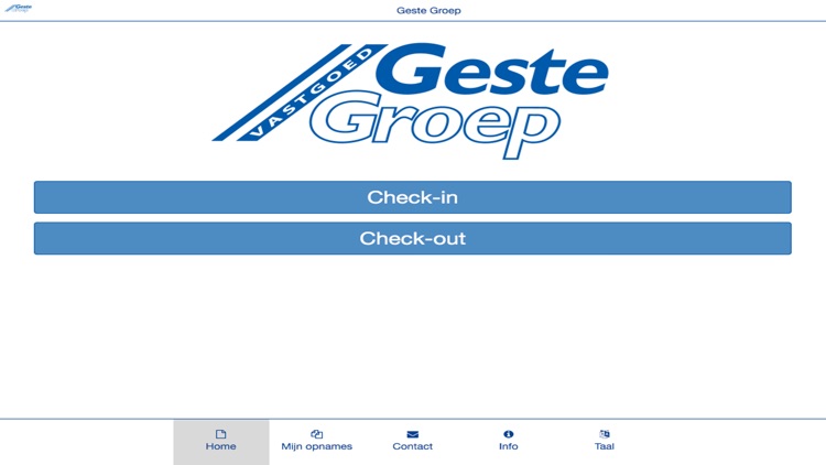 Geste Groep Oplever App