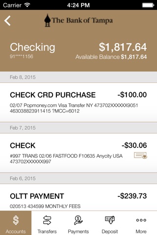 The Bank of Tampa Mobile screenshot 4