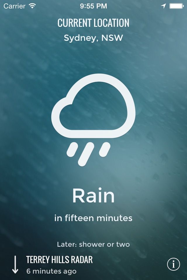 Brolly - The Best Aussie Rain Forecast & Alarm App screenshot 2