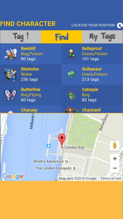 Map Location for Pokemon Go
