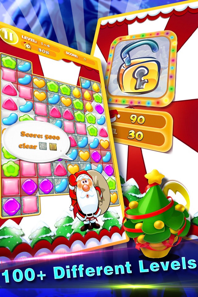 Candy Christmas-Free Fun match 3 puzzle games screenshot 2