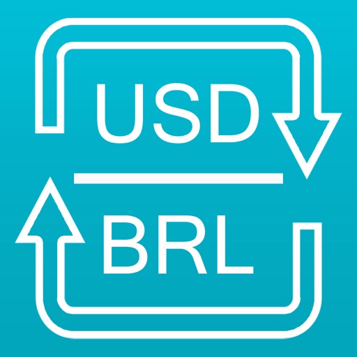 US Dollar to Brazilian Real and Brazilian Real to Dollar US price and currency converter icon