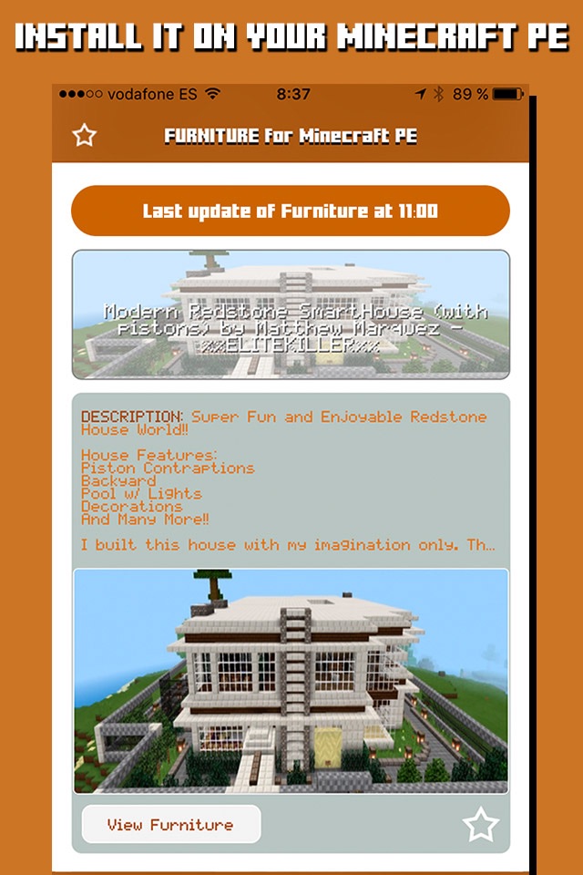 FURNITURE for Minecraft PE - Furniture for Pocket Edition screenshot 2