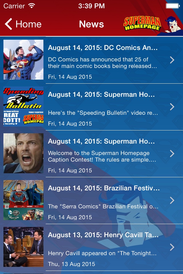 Superman Homepage screenshot 3