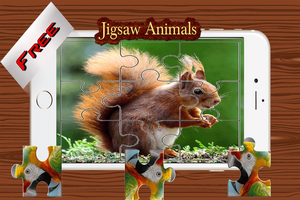 Animals Photo Jigsaw Puzzle - Magic Amazing HD Puzzle for Kids and Toddler Learning Games Free screenshot 3