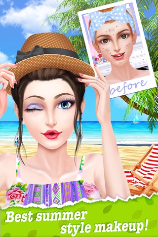 Summer Fashion Salon - Teen Beauty Dress Up Guide: SPA, Hairstyles & Makeover Games screenshot 3