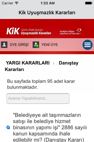 Kik Uyuşmazlık Kararları screenshot 3