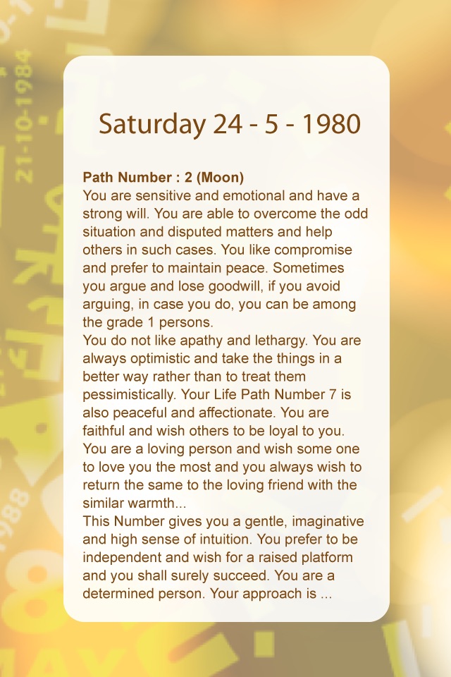 Numerology - Your Personality from your birthday  - حلل شخصية من تاريخ الميلاد screenshot 4