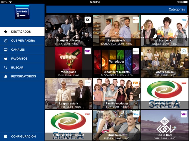 Guía TV Tigo Star for iPad