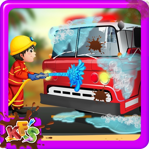 Fire Truck Wash – Repair & cleanup vehicle with crazy car mechanic repairing garage game for kids iOS App