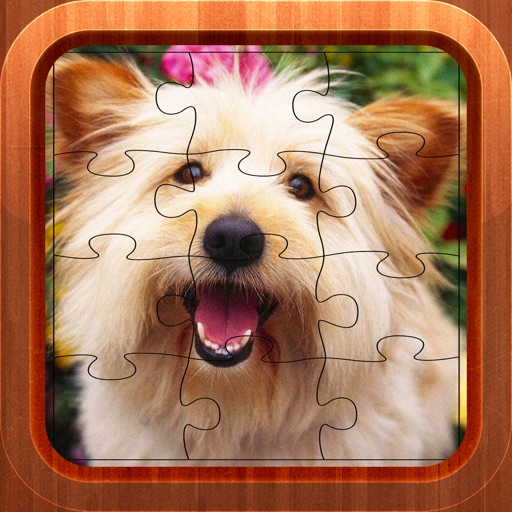 Cute Dog Jigsaw Puzzles for Kids - Animal Learning Fun Games Icon