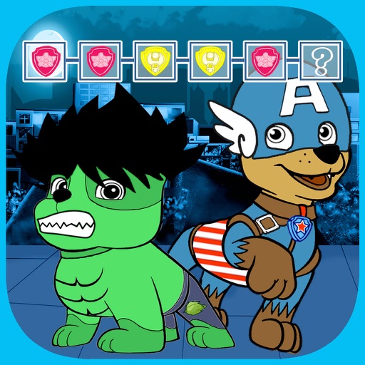 Pattern Puzzle Game For Paw Puppy Super Heroes Free Icon