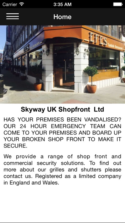 Skyway UK Shopfront