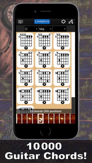 Guitar Chords Compass Lite - learn the c