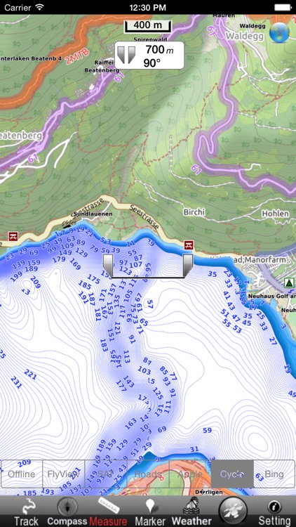 Lake : Thun - Brienz GPS Map Navigator