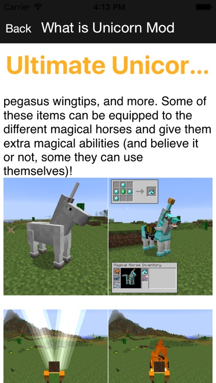 Ultimate Unicorn Pegasus Mod - Flying Horse Mod for Minecraft PC Guide